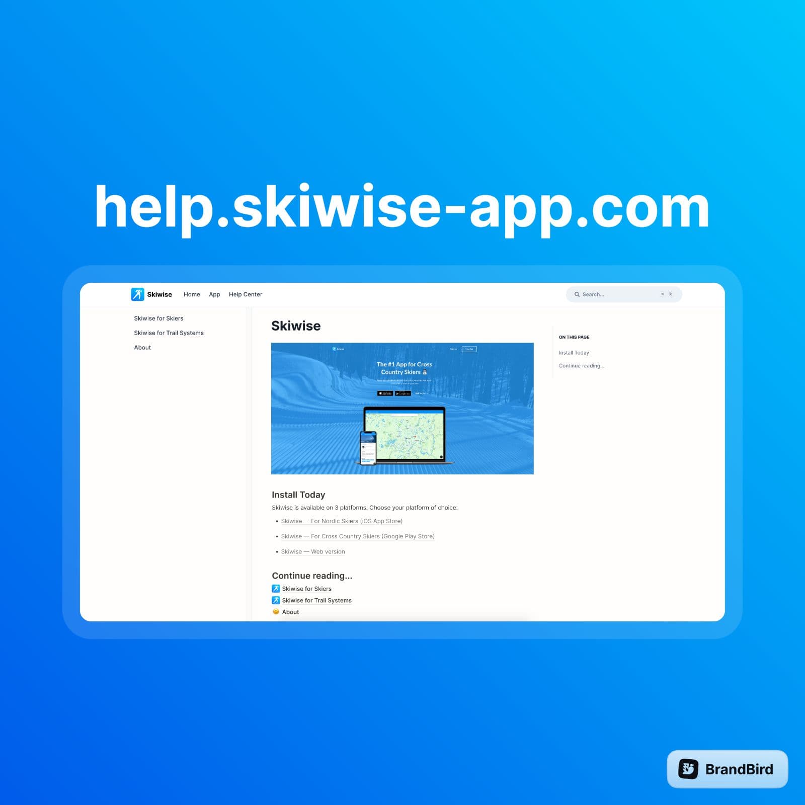 Skiwise help center powered by Engine.so
